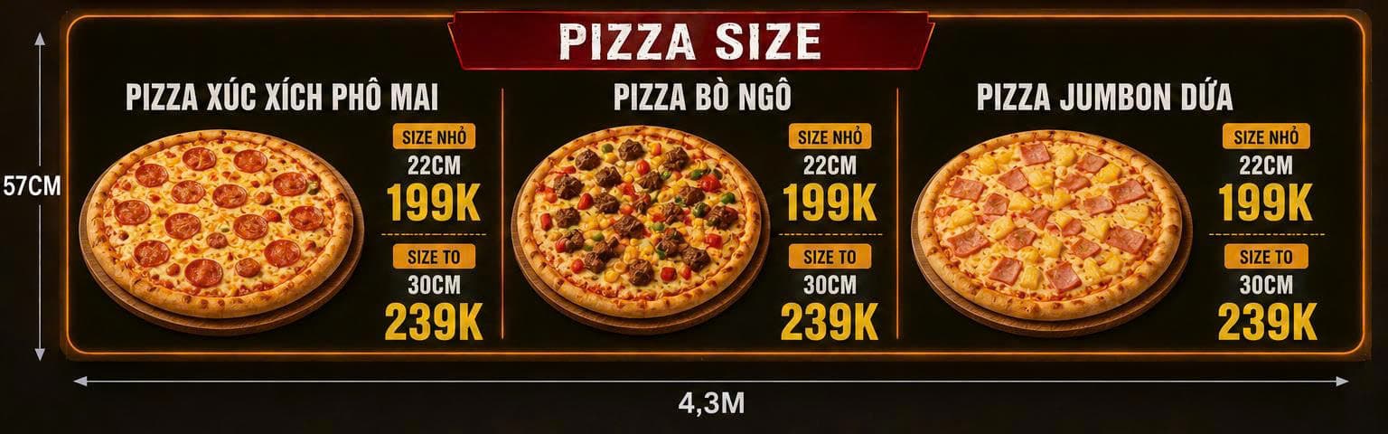 Pizza Bò Ngô Ớt